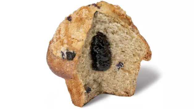 Blueberry Muffin with Blueberry Filling