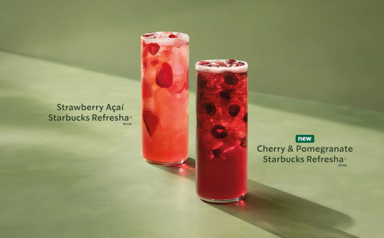 Refresha on green background