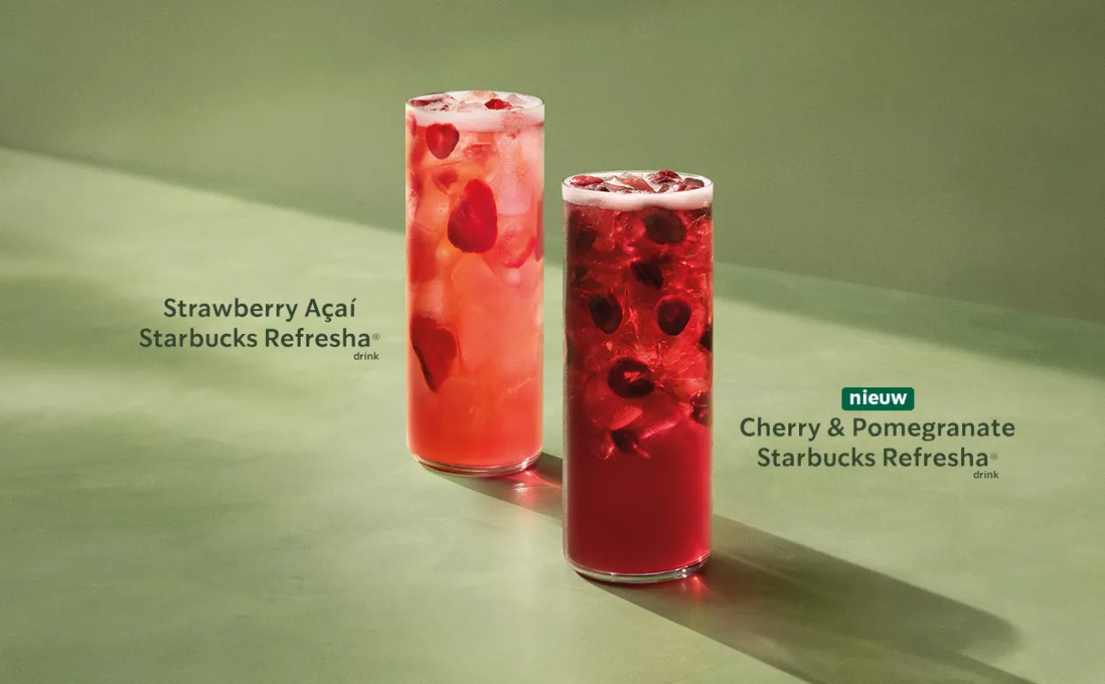Refresha on green background